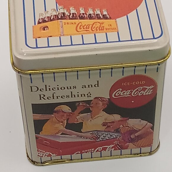 COCA COLA Repro 2 TINS School Days Teens Kids Little League SODA Shoppe Refresh - Picture 13 of 14